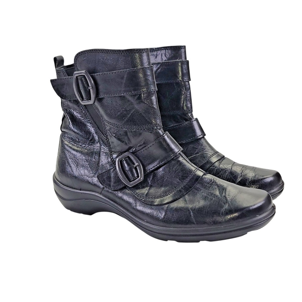 Romika‎ Cassie Women's Black leather Ankle Boots Zip Size EU 37 / US 6 -6.5